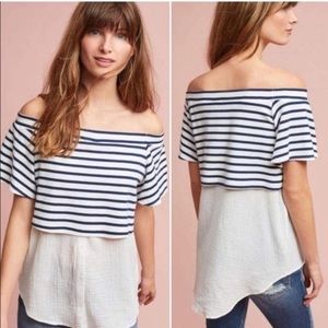 Anthropologie off the shoulder top